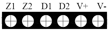 GST-BR001M點(diǎn)型可燃?xì)怏w探測(cè)器對(duì)外接線(xiàn)端子示意圖